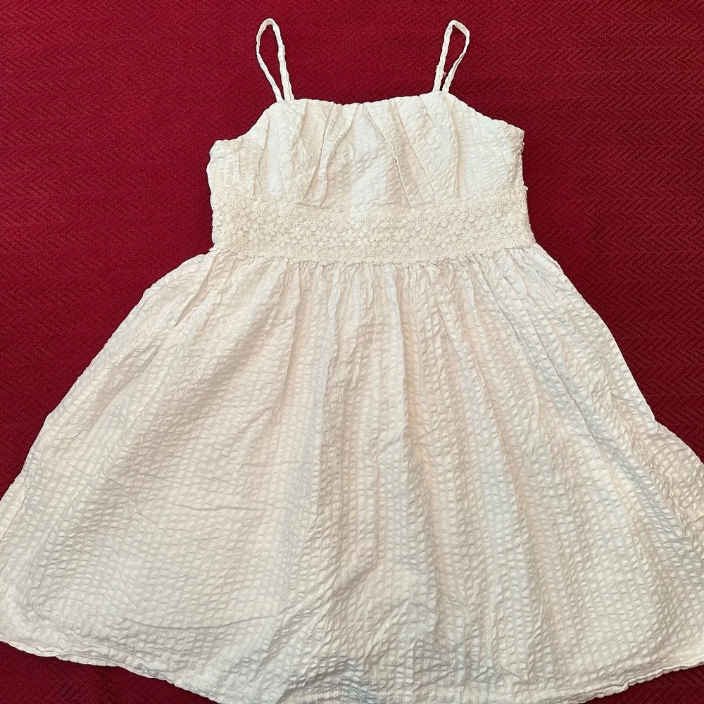 Polo spaghetti strap white dress